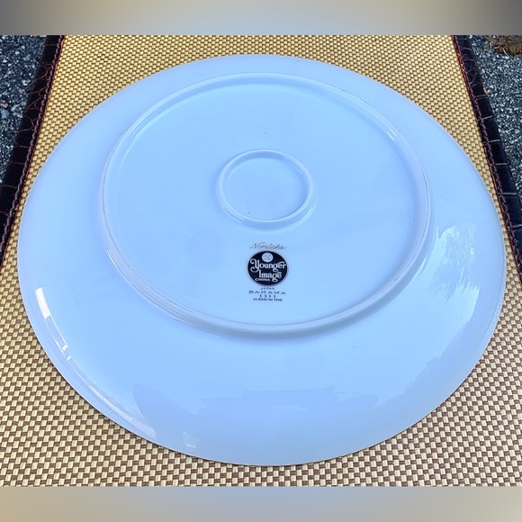 Vintage Mid Century Modern Noritake Younger Image BAHAMA 12” Chop Plate - Picture 10 of 16
